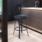 Armen Living Lola Contemporary 26" Counter Height Barstool in Matte Black Finish and Gray Faux Leather LCLLBAMBGR26 - alternate 7